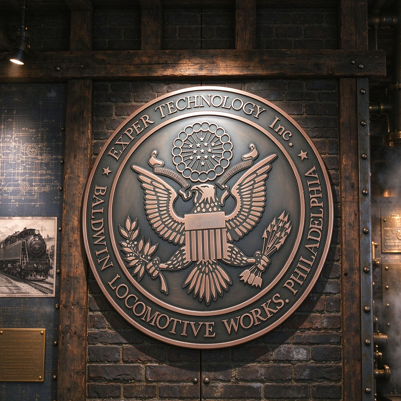 Объёмные металлические вывески и таблички Embossed metal emblems – an example of SROST ART's work